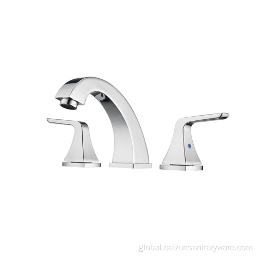 China Widespread Split Washbasin Faucets Factory
